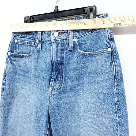 Madewell Jeans Size 26 Cropped Curvy Perfect Vintage High Rise Cotton Denim 29" - Picture 4 of 14